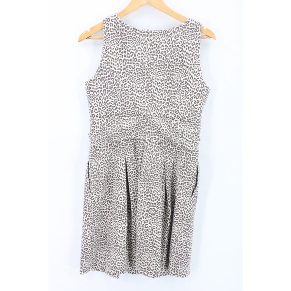 Banana Republic Issa London Dress Womens Leopard Pattern Sleeveless 12P - Picture 7 of 9